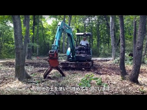 【那須田舎暮らし】大人の秘密基地作り - Making Private Base Time lapse