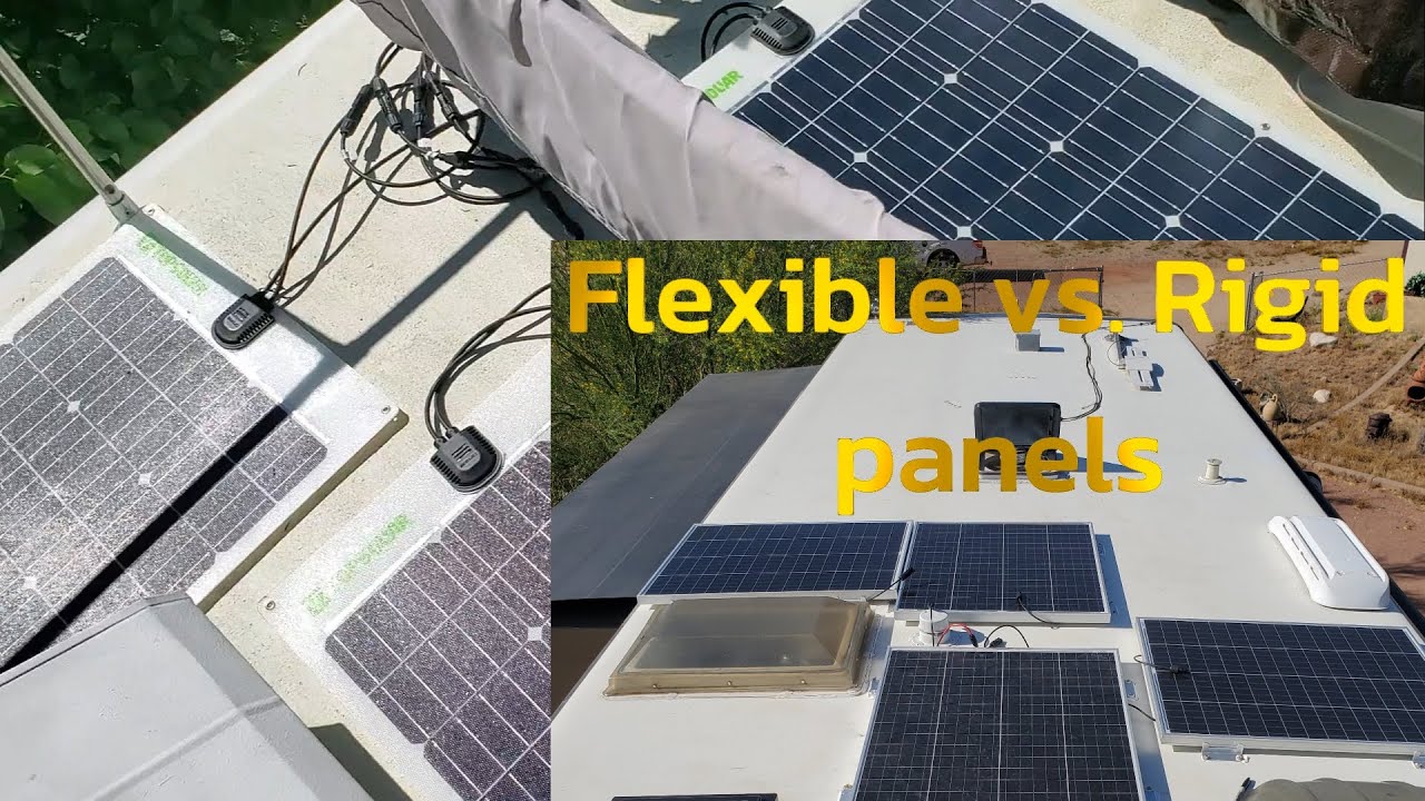 E56 Flexible vs Rigid solar panels - YouTube