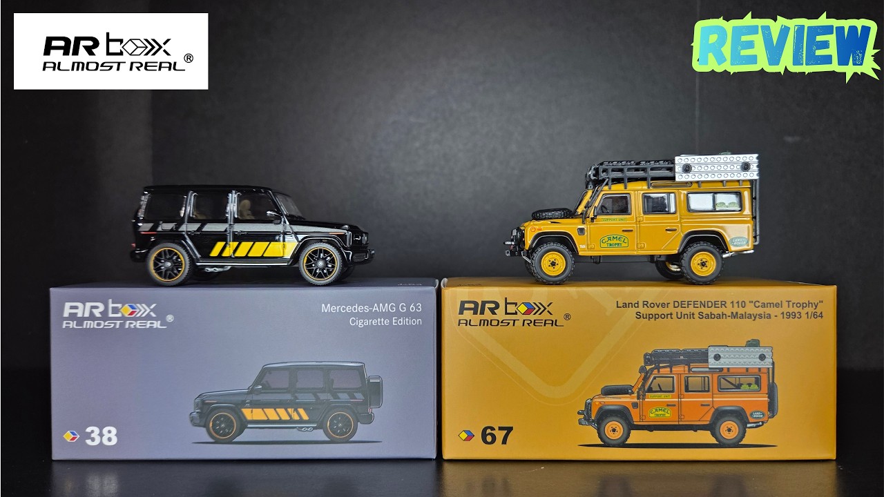 AR Box (Almost Real) 1/64 - Mercedes AMG G63 & Land Rover Defender
