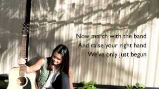 Army of Two - Olly Murs (acoustic girl cover) with lyrics and chords