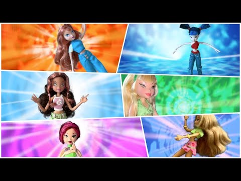 Winx Club Mattel Dolls Rai English Full Transformation