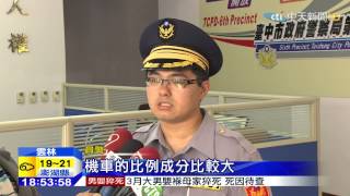 20150322中天新聞 公車塞路口擋視線? 機車貨車相撞