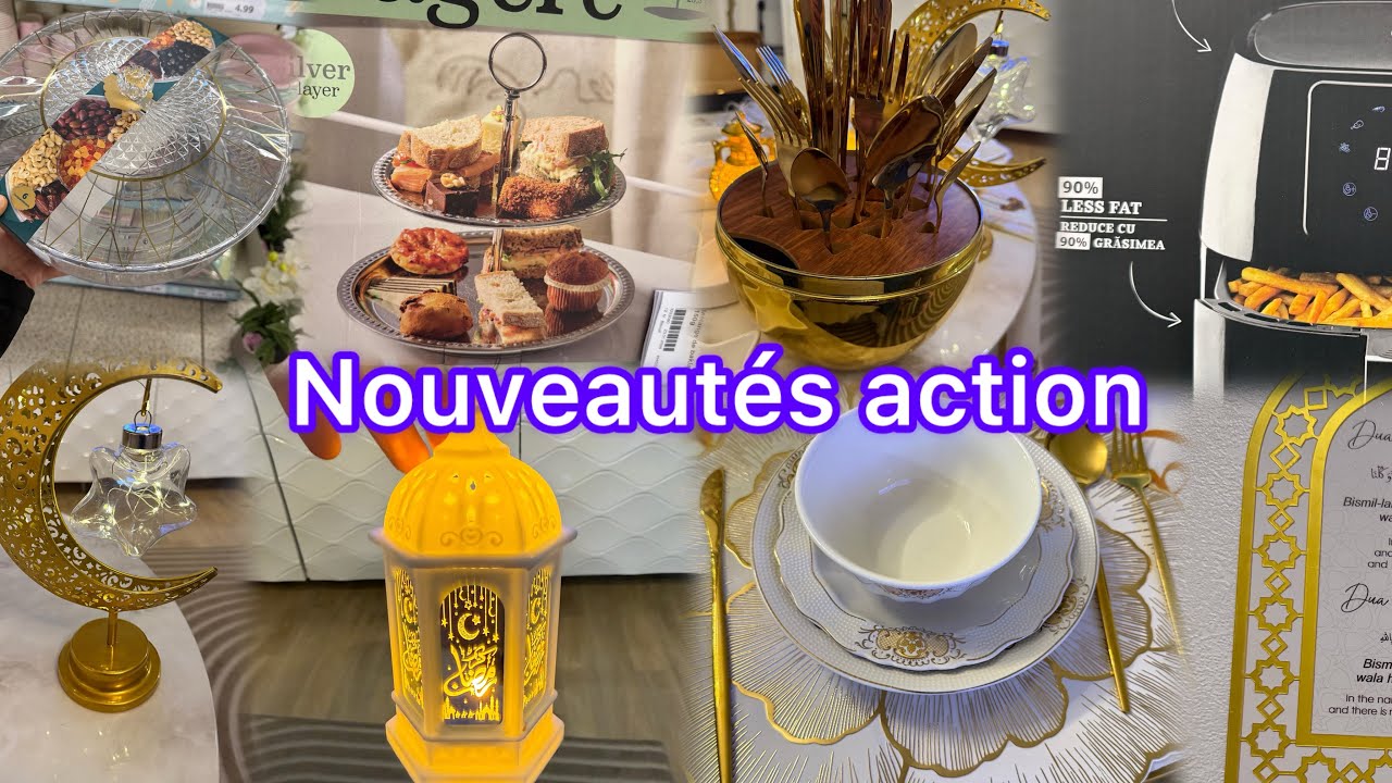 جديد اليوم عند action👌تجهيزاتي لشهر رمضان من عند action ديكور يهبل زادو جابوه اليوم👌رمضان في فرنسا 