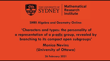 Monica Nevins: Representations of p-adic groups via their restrictions to compact open subgroups