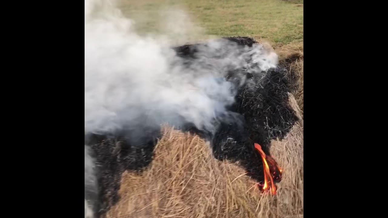 How long will hay bales burn? YouTube