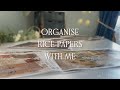 Sort Through Rice Papers With Me. Decoupage Rice Paper Sorting ASMR, No Talking