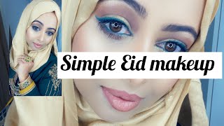 Easy simple makeup and hijab look/ Simple Eid makeup and hijab tutorial/ Simple party makeup. screenshot 5