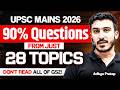 UPSC Mains 2026: GS Paper 2 Most Important Topics, High-Yield Themes &amp; PYQ Analysis