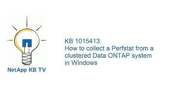How to collect a Perfstat from a clustered Data ONTAP system in Windows