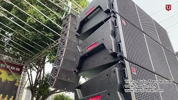 T.I Audio LA 212 3way dual 12 inch lone array introduction video,choose T.I choose the value.