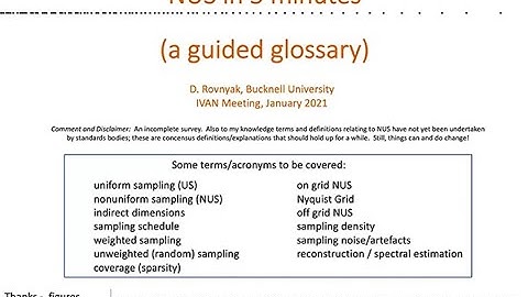 Nonuniform Sampling (NUS): Principles, Applications, Tools