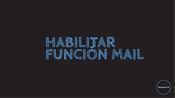 [Tutorial] Habilitando la función MAIL de PHP | SolucionHost (video)