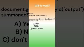 Guess if it works or not! #javascript #coding