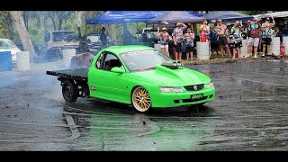 VY ute AGROV6 Burnout Aussie day 2025
