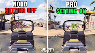 Top 25 BEST Pro Settings In Call Of Duty Mobile For Battle Royale | 25 Best Settings COD Mobile