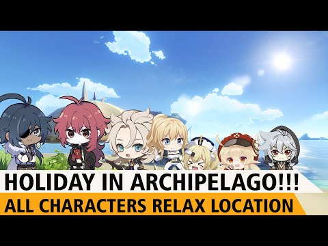 Golden Apple Archipelago All Characters Relax Location Lets Chat With Them Genshin Impact Youtube