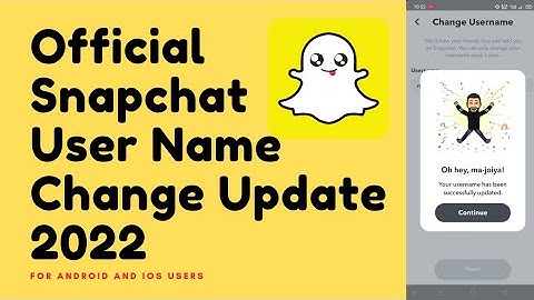 Snapchat Official Release User Name Change Update 2022|| How to Change Snapchat Username..! 💯%✓