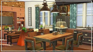 MODERN INDUSTRIAL APARTMENT || The Sims 4: Speed Build (NO CC) (Industrial Loft Kit)