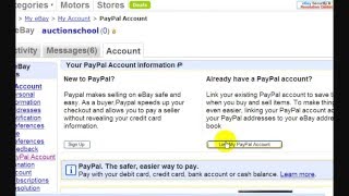 Tips if you can't link paypal to ebay linking your and accounts takes
about a minute, provides with an added layer of security clearance ...