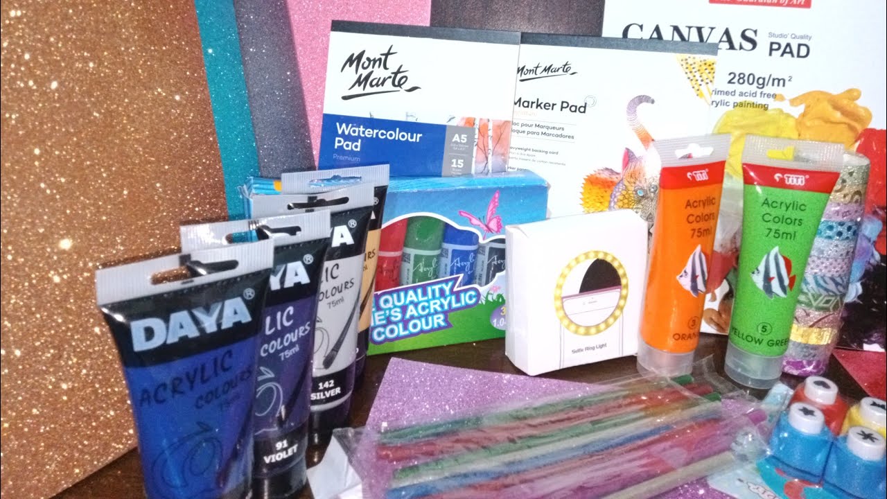 Unboxing cool stationery items from "Daraz"!! online shopping store
