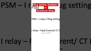 Plug Setting Multiplier in Numerical Relay #substation #protectionrelay #faultfinding #relay #viral