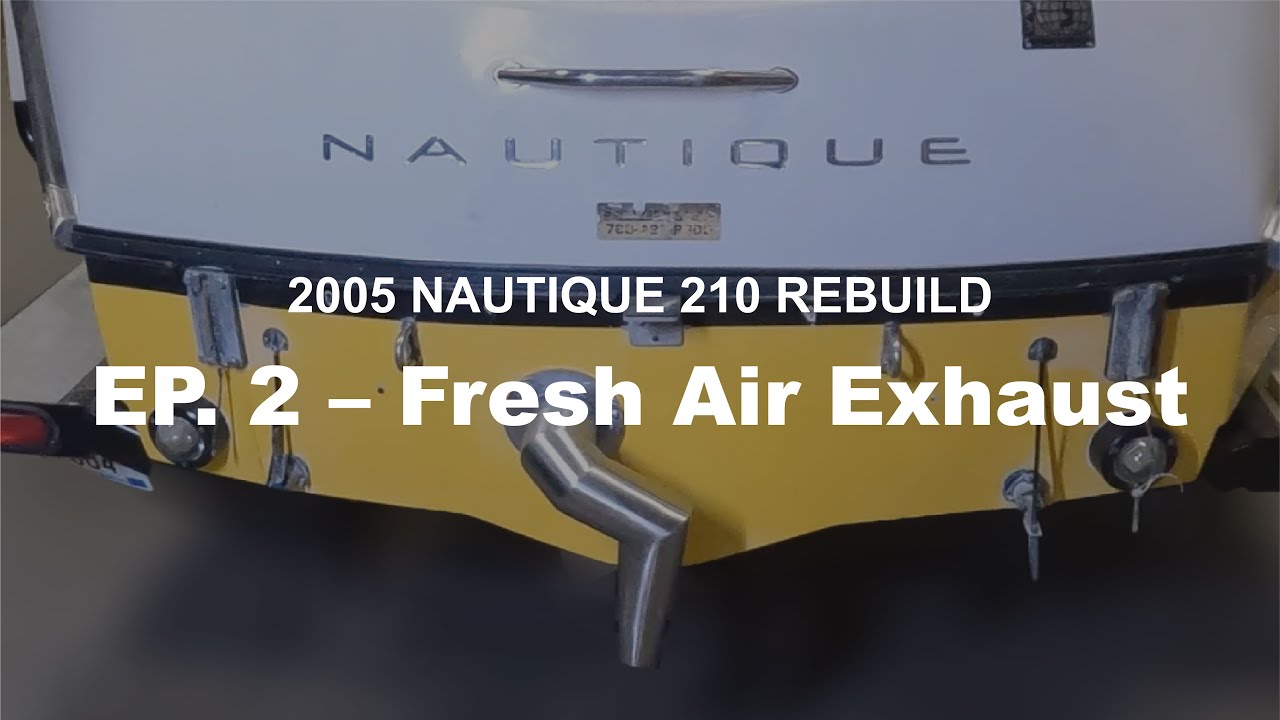 2005 Nautique 210 Build Episode 2 Fresh Air Exhaust and Muffler