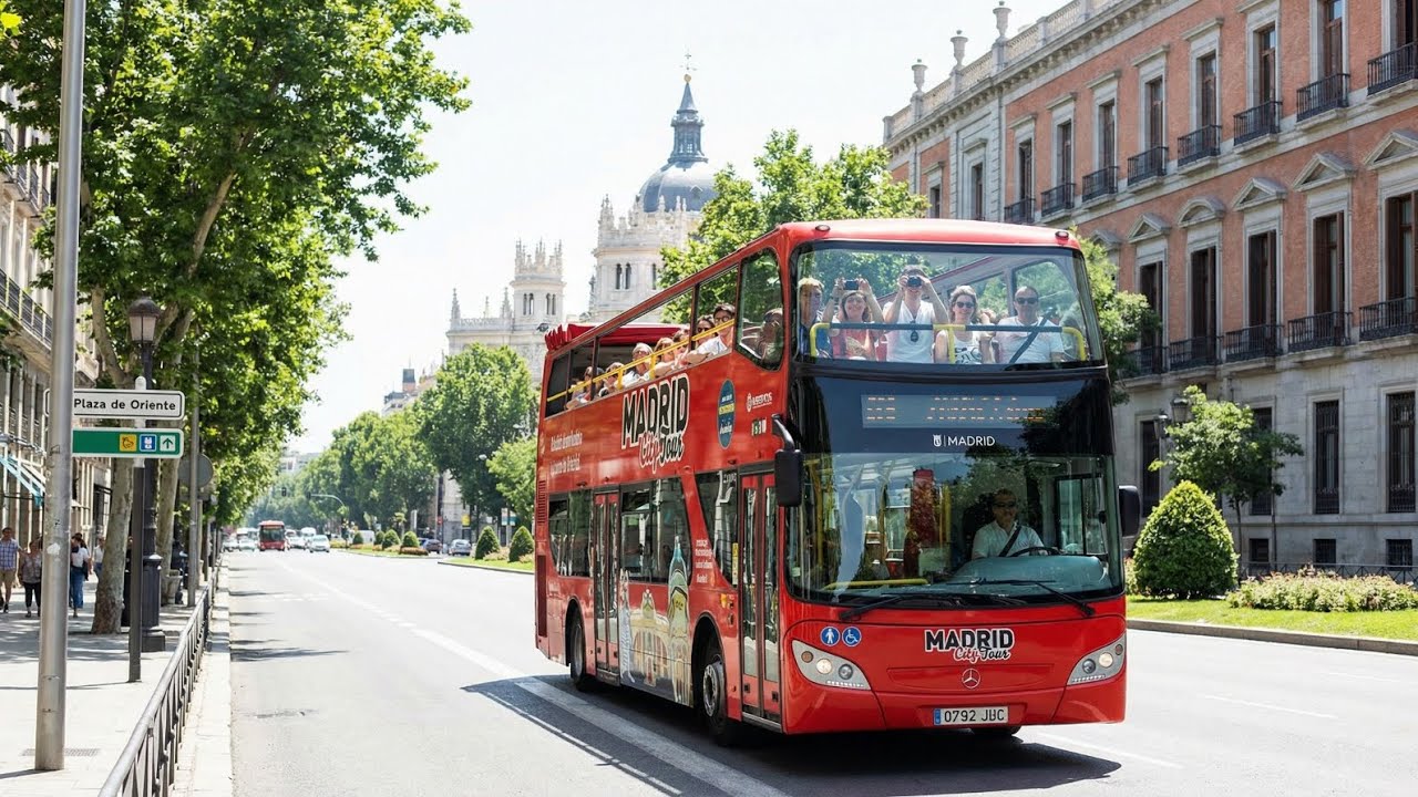 Madrid Antonio López walking while going work
