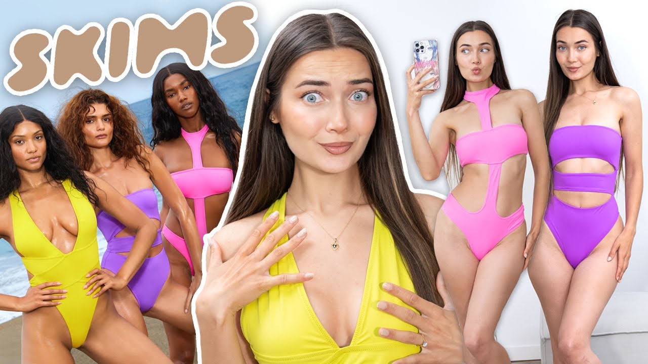 I did a Skims swim haul including her cut-out one-piece - I felt like an  astronaut