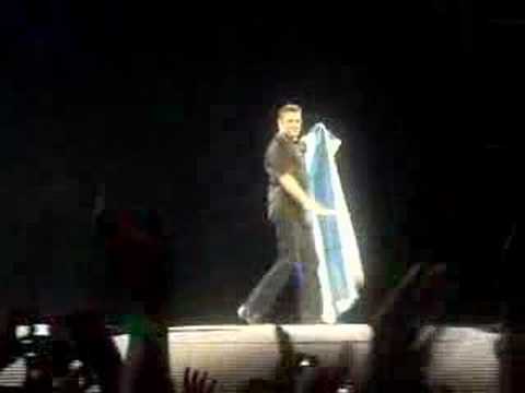 George Michael in athens (with greek flag)