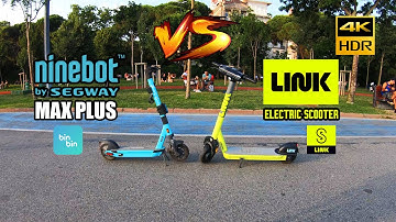Ninebot Max Plus VS Link Electric Scooter - Acceleration Test (Environment Sound Only) 4K