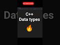 int, float, char, bool, double & long in C++ #coding #alltools #cpp