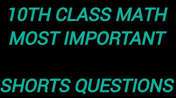 MATH 10th class Most important Definition and Objective Questions 2025 Federal Board Book 📚
