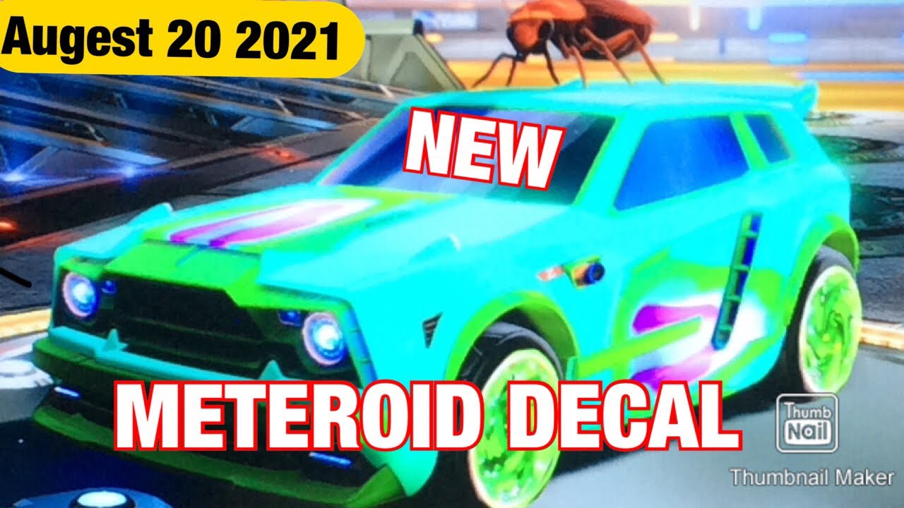 *NEW* METEROID DECAL in Rocket league item shop [August 20 2021] - YouTube