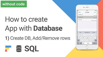 How to Create App with Database Tutorial