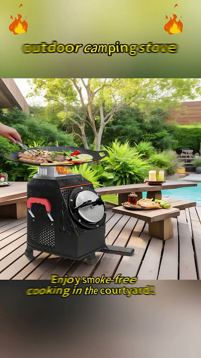 High flame wood burning patio stove #woodstove #campfire #campping #outdoorcooking #outdoors
