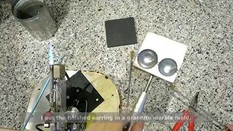 Lampwork earring on surgical steel