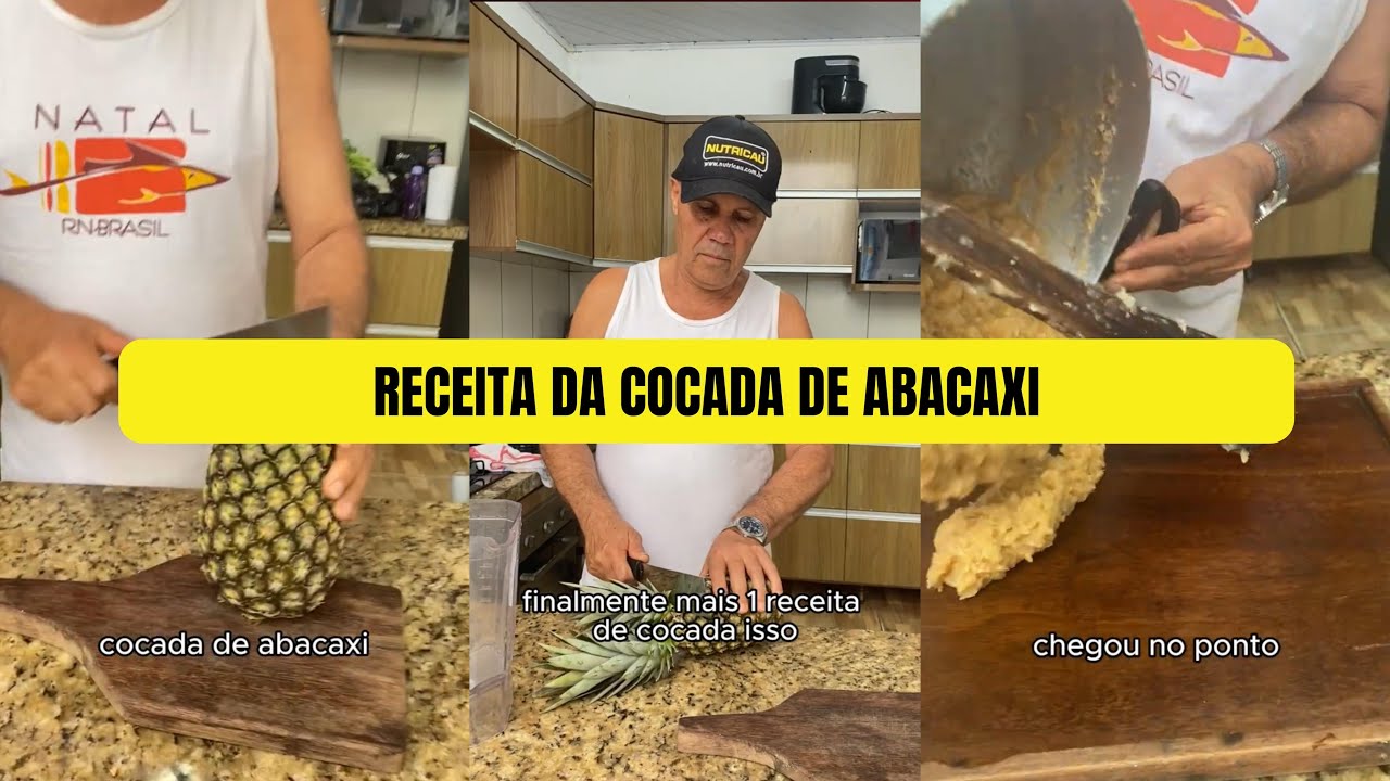 COCADA DE ABACAXI - RECEITA COMPLETA