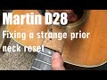 Martin D28 1973 - Fixing a prior neck reset