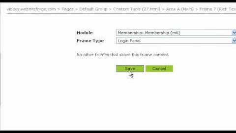 Set Up Membership Login Panel - Websiteforge Ecommerce Website