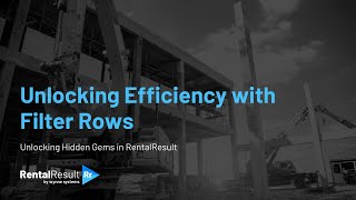Unlocking Hidden Gems - Filter Rows