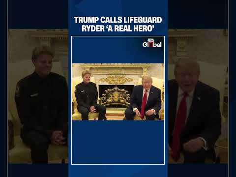 'He's a Real Hero': Trump Praises Lifeguard Ryder Williams at White House