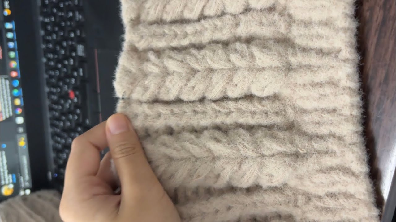 Hướng dẫn đan khăn hoạt tiết trái tim chi tiết và dễ hiểu cho người mới | By M49.5 with love