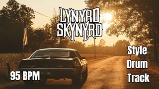 Lynyrd Skynyrd Style Drum Backing Track | 95 BPM | Southern Rock Drum Groove