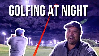 Playing Golf at Night in the Bay Area! (Mariners Point Golf Center) - 9 Hole by Hole Course Vlog