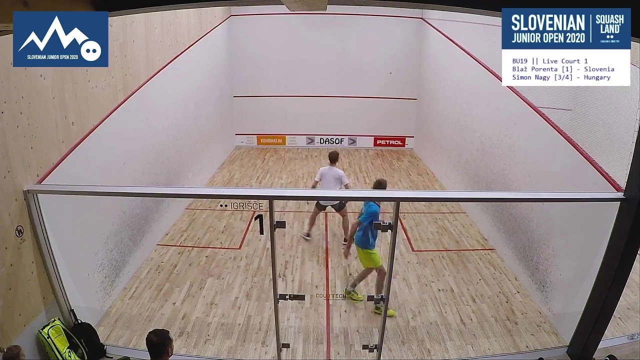 Squash zveza Slovenije Slovenian Squash Association Live Stream YouTube