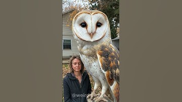 Thumbnail of HUGE barn owl! #animals #bizarre #owls #huge #shorts