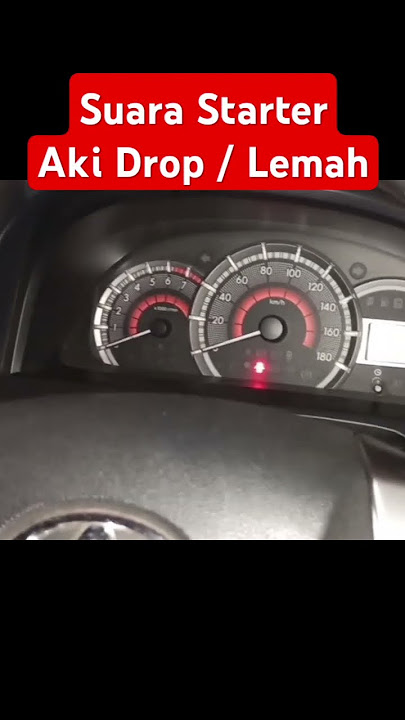 Mobil Tidak Bisa Distarter Karena Aki Drop / Lemah #battery #starter #toyota #avanza #xenia