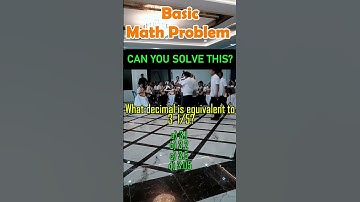 What decimal is equivalent to 3 1/5? a)3.1 b) 3.2 c) 3.5 d) 3.05#quizchallenge #fypviralシ #MathTutor