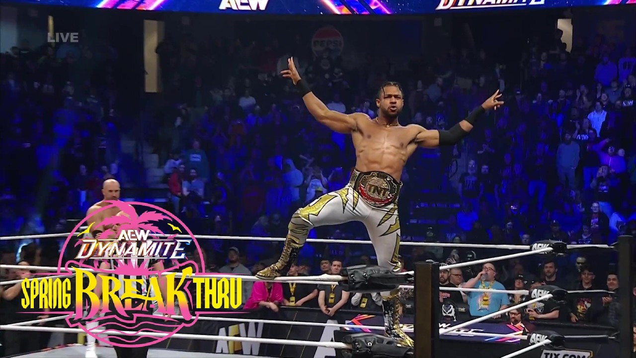 Kevin Knight NEW AEW TNT Champion Entrance - AEW Dynamite Spring ...