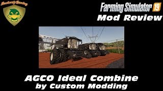 FS19 - Mod Review - AGCO Ideal Combine Harvester - Custom Modding